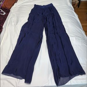 Cute silk flare pants